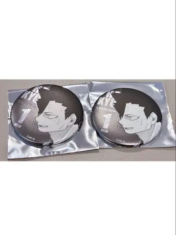 하이큐 팬 파크 데 컬렉션 캔뱃지 쿠로오 테츠로 2개 세트