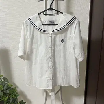 MGF 마리떼 프랑소와 저버 세일러 카라 반팔 블라우스 화이트