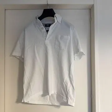 gim 화이트 피케 셔츠 M 아일랜드 코튼