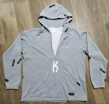 Karl Helmet 후드 부착 후드티 그레이 남성용 L 핑크하우스