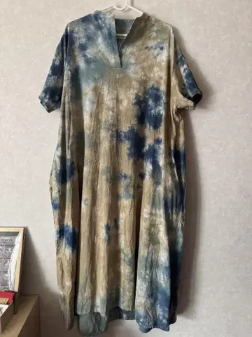 A Hope Hemp 반팔 롱 원피스