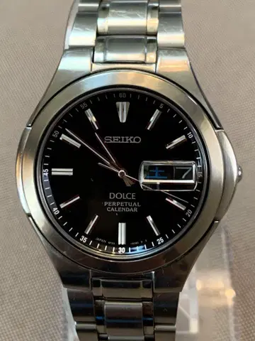 세이코 손목시계 돌체 퍼페츄얼 달력 작동품 티타늄