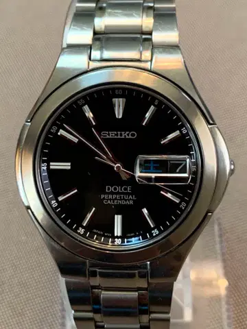 세이코 손목시계 돌체 퍼페츄얼 달력 작동품 티타늄