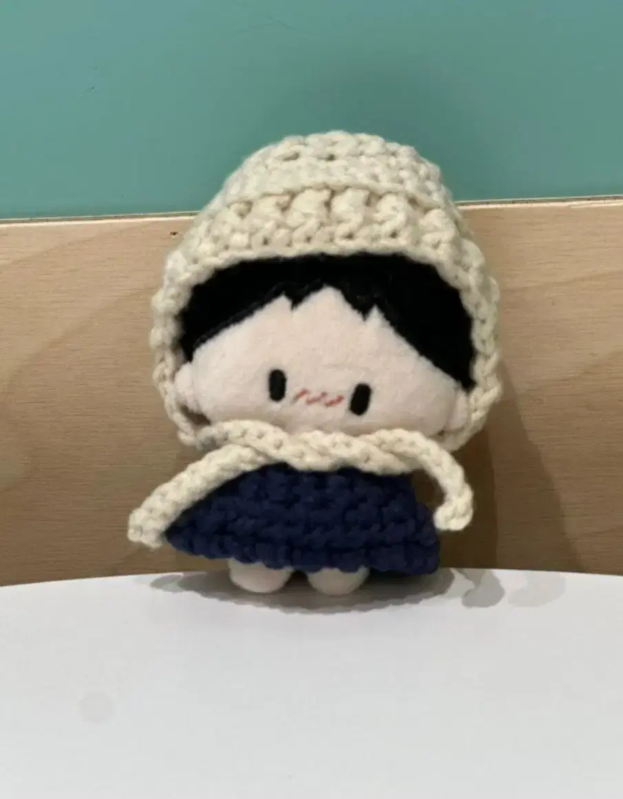 세븐틴 원우 인형 8cm 아기행원냥 뜨개모자