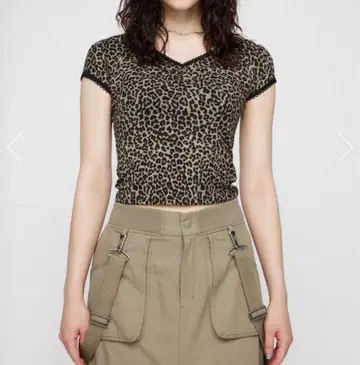 LAGUA GEM LEOPARD LACE 상의 러그아젬 레오파드