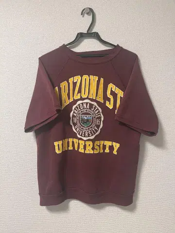 60s 70s 반팔 맨투맨 3단 프린트 ARIZONA UNIVERSITY