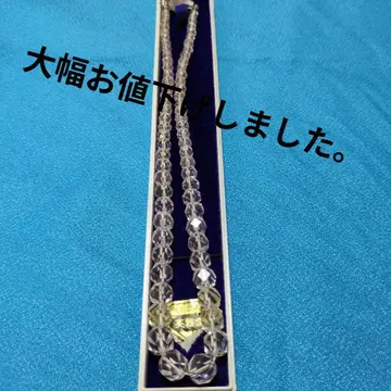 에이카도 수정 목걸이 약 40cm