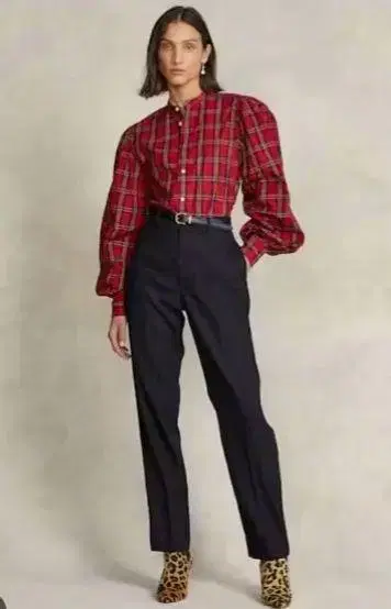 폴로 랄프 로렌 체크 셔츠 블라우스