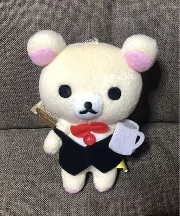 코리락쿠마 커피 타임의 친구 봉제 인형 (공 체인 포함)