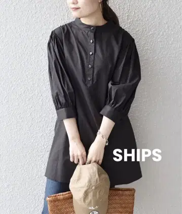 SHIPS 7부 소매 튜닉 블라우스