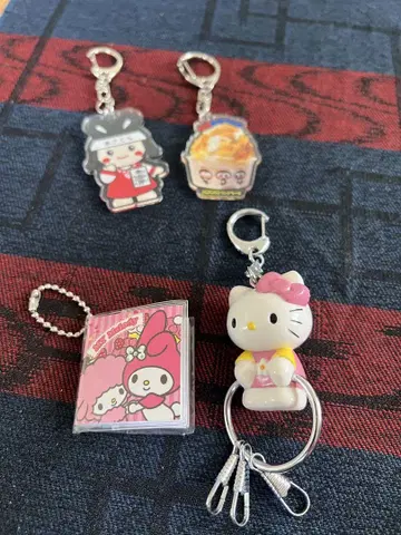 헬로키티 MY Melody 사쿠라 히메코 닛코 천연 빙수 키링