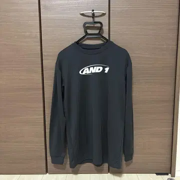 AND 1 블랙 긴팔 티셔츠 M