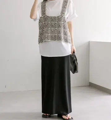 PUAL CE CIN 크로셰 뜨개질풍 뷔스티에