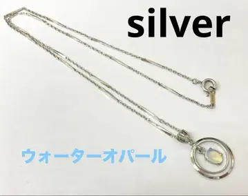 silver 워터 오팔 목걸이