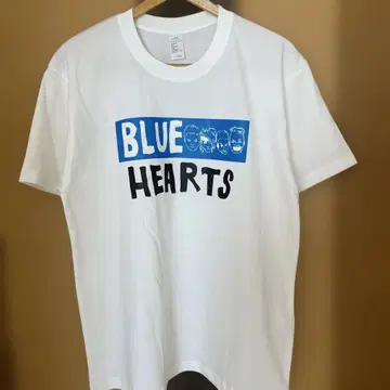 BLUE HEARTS 화이트 티셔츠 L