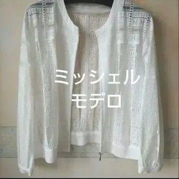 고급 브랜드 * 삼성 [미셸 모델로] 시스루 무늬 긴팔 자켓