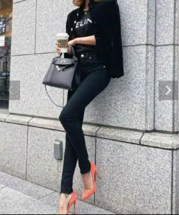 쉘터 블랙 스키니 데님 25