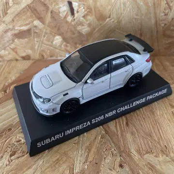 하자품 교쇼 1/64 SUBARU IMPREZA S206 NBR 화이트