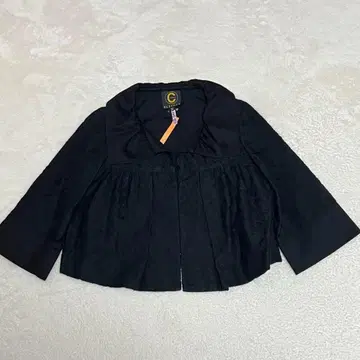 클레이서스 CLATHAS 레이스 자켓 프릴 칼라 후크 잠금 블랙 38