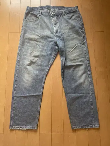 Wrangler 블루 데님 스트레이트 팬츠 W42 L32