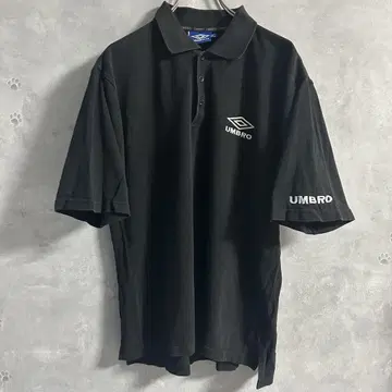 90S 엄브로 UMBRO 파랑 택 반팔 피케 셔츠 XL