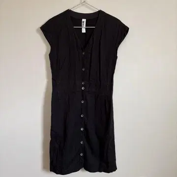 MHL 블랙 반팔 셔츠 원피스