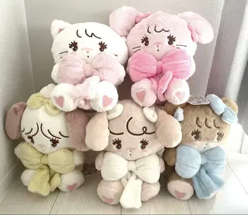 신상 mikko characters 안아주는 리본 봉제 인형 총 5종류