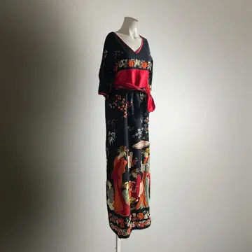 유럽 90s 80s 원피스 드레스 일본화 빈티지 맥시 사람