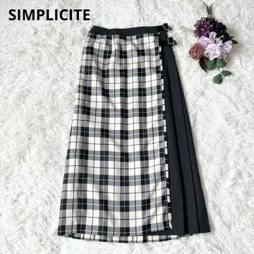 SIMPLICITE 심플 시티 이에나 플리츠 랩스커트