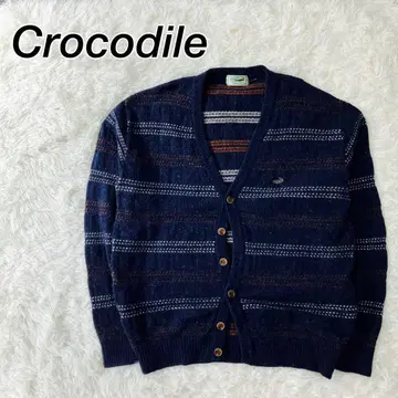 Crocodile 네이비 스트라이프 가디건