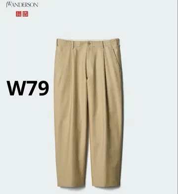 유니클로 UNIQLO JW ANDERSON 와이드 핏 치노 베이지 79