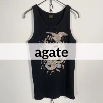 한국제 00s agate 탱크탑 라메 스컬 뱀 페어리 그런지