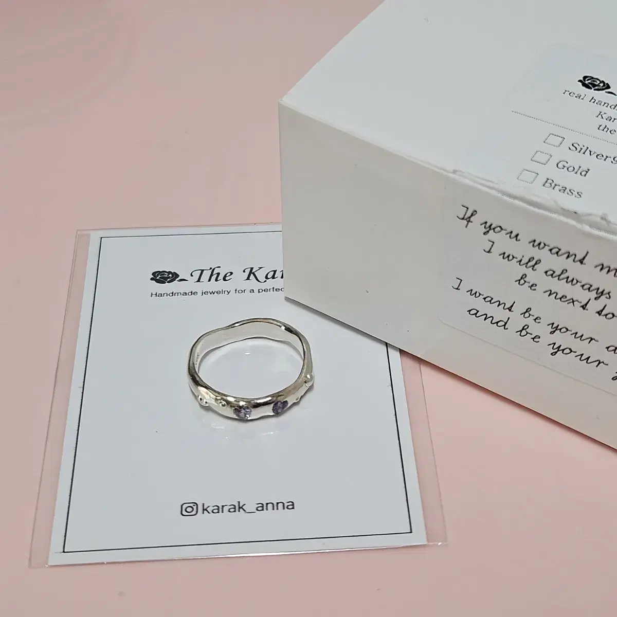 (Original Price 53000) Ideaus Karak Heart Choal Silver Ring KS14 Vahn Ring