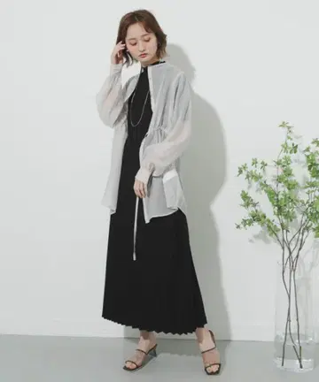SENSE OF PLACE URBAN RESEARCH 플리츠 롱 원피스