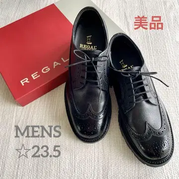 REGAL 블랙 윙 칩 신발