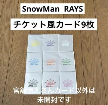 SnowMan 티켓풍 카드 9장