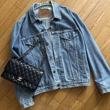 Levis/리바이스/ 데님 자켓/데님 자켓/오버 사이즈/구제 의류