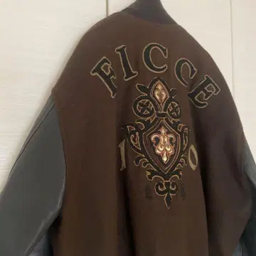 레어 Ficce 피체 남성용 바시티 자켓 자수 로고 포함 M