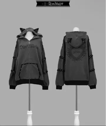 DimMoire 딤모어 Evil Cat 후드티 GRY 그레이