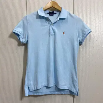 RALPH LAUREN 여성용 반팔 폴로 셔츠 스카이블루