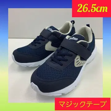 26.5cm 새상품 남성용 경량 벨크로 테이프 컬러 스니커즈 네이비