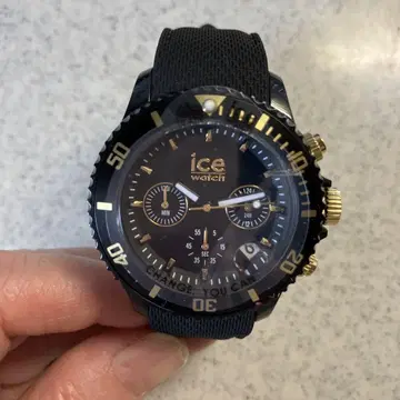 ICE-WATCH 아이스 크로노 블랙 검정 골드