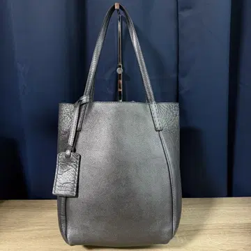 인기 히로후 로셰 가죽 버킷 토트백 핸드백 실버
