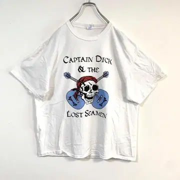 스컬 캡틴 딕 PORT & COMPANY 티셔츠 XL
