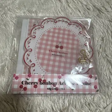 후쿠야 체리 모자 꽁지 아크릴 프레임 레드 빨간색