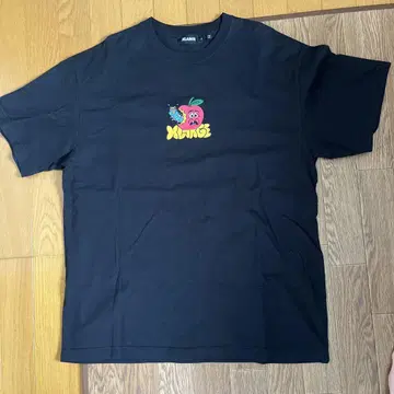 XLARGE 후르츠 프린트 티셔츠 L 사이즈 블랙