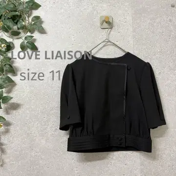 LOVE LIAISON 반팔 포멀 자켓 블랙 관혼상제