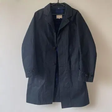Soundman 네이비 롱 코트 남성용