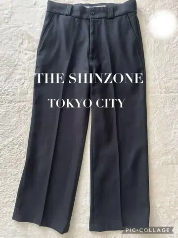 THE SHINZONE 신존 슬랙스 센터 프레스 팬츠 블랙