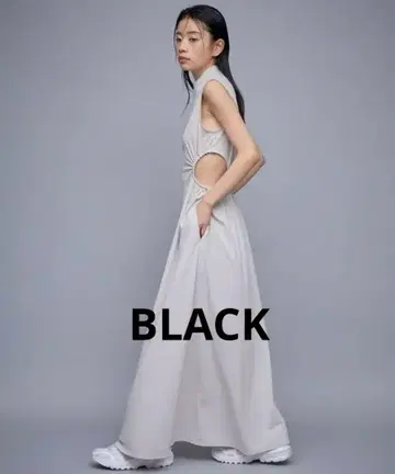 슬리브리스 롱 원피스 BLACK